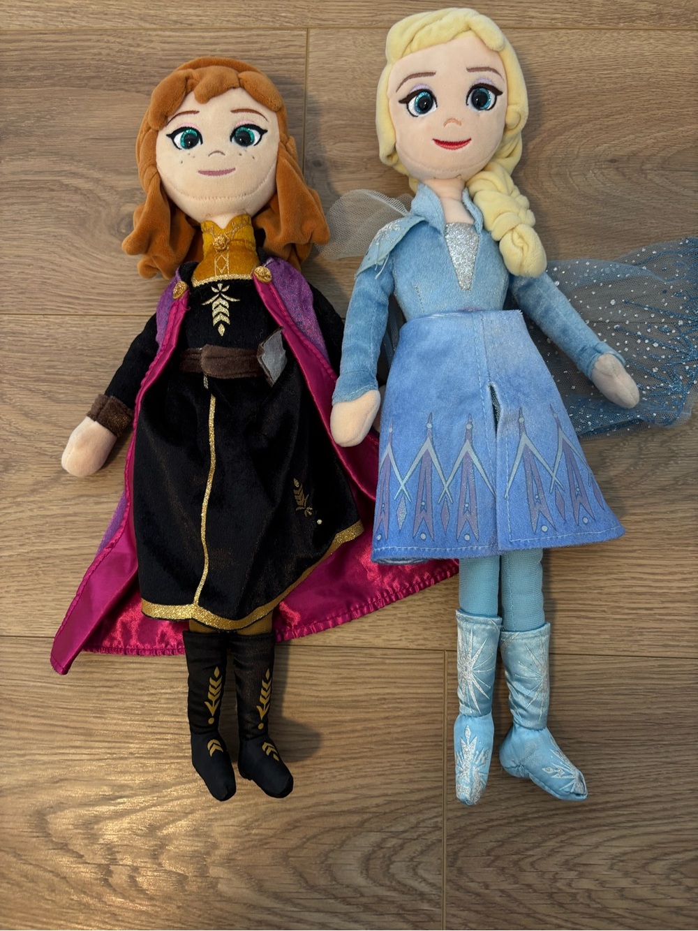 Disney Frozen 2 Anna Elsa Plush Dolls 16” Set Princess Stuffed Dolls
